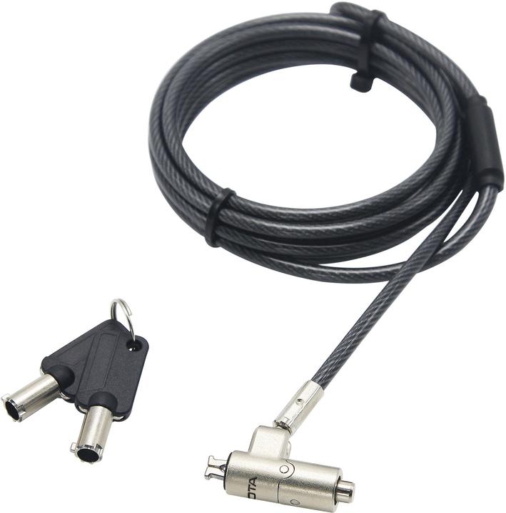 Actual product image Dicota Sec. Cable Nano Lock Ultra Slim Keyed, slot