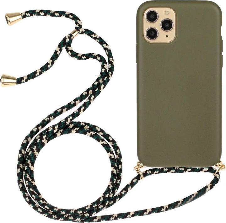 Actual product image Cover-Discount iPhone 12 / 12 Pro - Case with lanyard green
