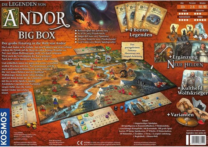 Produktbild Kosmos Die Legenden von Andor - Big Box (Deutsch)