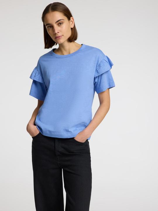 Actual product image Selected Femme Bio-Baumwolle Rüschen T-Shirt (XL)