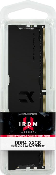 Produktbild Goodram IRDM PRO Speichermodul 32 GB 2 x 16 GB DDR4 3600 MHz (2 x 16GB, 3600 MHz, DDR4-RAM, U-DIMM)