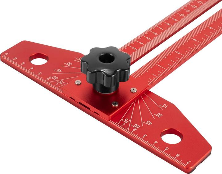 Produktbild Stahlwerk Winkel-Anreisslineal aus Aluminium mit Anschlag und Markierungsstift
