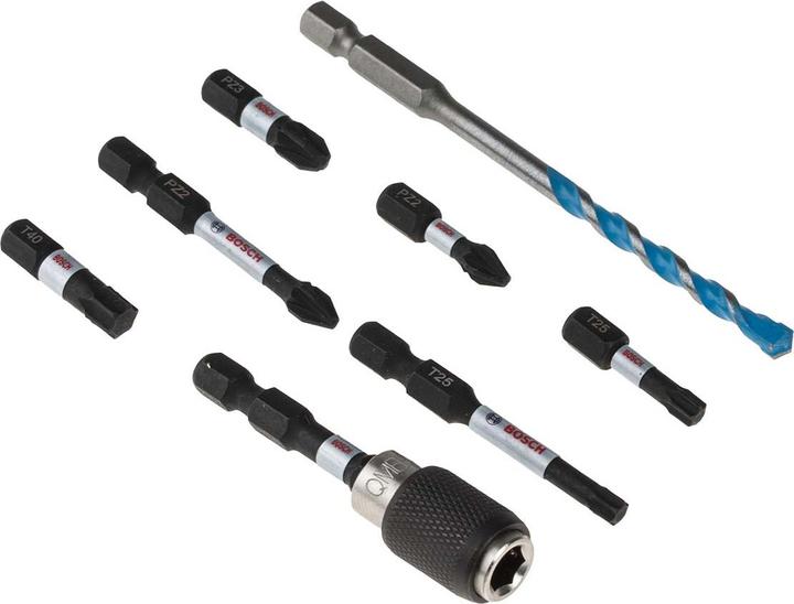 Produktbild Bosch Professional Zubehör Impact Control MultiConstruction und Schrauberbit-Set, 35-tlg. (Innensechsrund TX M20, Innensechsrund TX M30, Innensechsrund TX M15, Innensechsrund TX M25, Innensechsrund TX M40, Kreuz Phillips PH M1, Kreuz Phillips PH M2, Kreuz Pozidriv PZ M2, Kreuz Phillips PH M3, Kreuz Pozidriv PZ M3)
