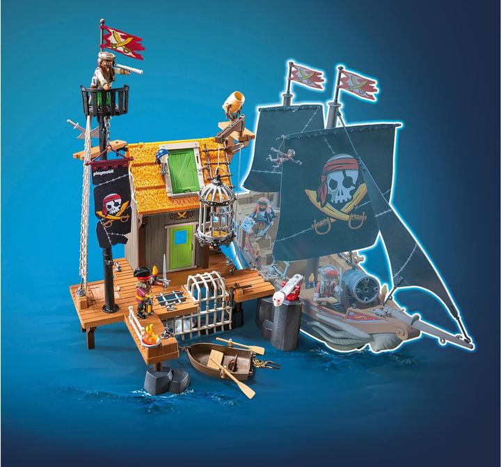 Produktbild Playmobil Piratenhafen mit Seeräuber-Gefängnis (71792, Playmobil Pirates)