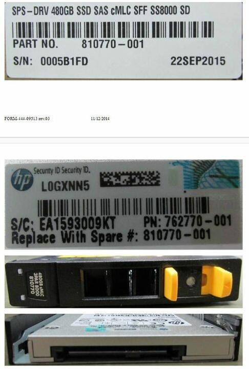 Actual product image HPE SSD 480GB SAS cMLC SFF SS8000 SD - Solid State Disk - Serial Attached SCSI (SAS) (480 GB)