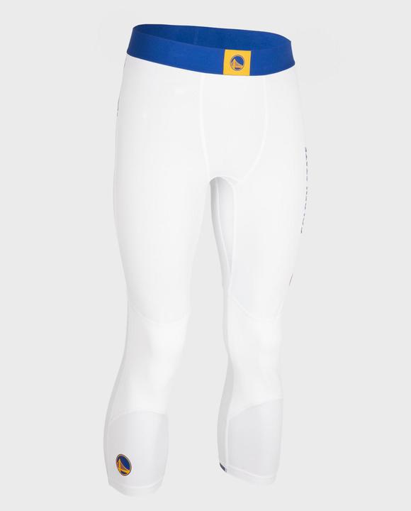 Produktbild Tarmak Damen/Herren Basketball Funktionshose 3/4-Tights NBA Golden Warriors - 500 weiss (W30/L33)