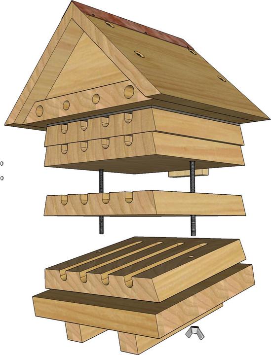 Actual product image Wildlife World Insect hotel Solitary bee hotel, animal species: insects (Wild bees)