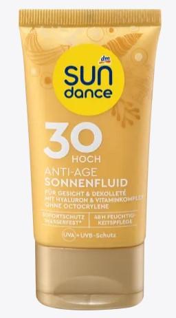 Image du produit dm Sundance Fluide solaire visage anti-âge SPF 30, 50ml (Crème solaire visage, SPF 30, 50 ml)