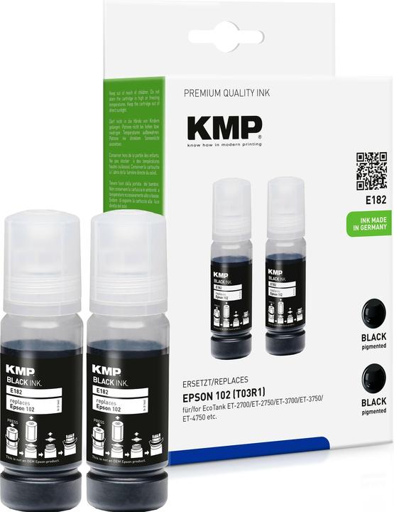 Image du produit KMP DOUBLEPACK E182 - Pack de 2 - 70 ml - compatible (CF)