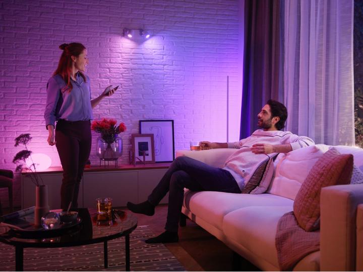 Image du produit Philips Hue Set de démarrage White & Color Ambiance (GU10, 5.70 W, 350 lm, 3 x, G)