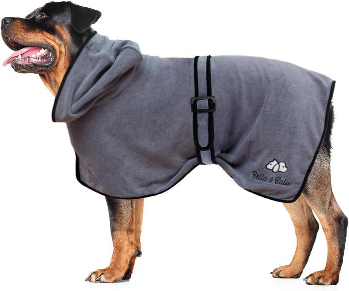 Immagine prodotto Bella & Balu Accappatoio per cani in microfibra (Cappotto per cani)
