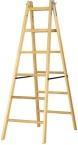 Produktbild Csdk SL Wiener Holzleiter 6 Sprossen 50mm breite Ergo-Stufen mit massiven Sprossen und Sprossenlänge 1,78m