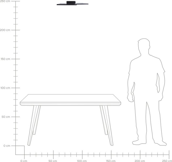 Produktbild Beliani Deckenleuchte LED schwarz OKSU (939 lm)