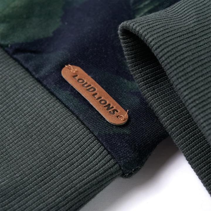 Produktbild VidaXL Kinder-Sweatshirt Dunkles Khaki 92,Material: 92 % Baumwolle (92)