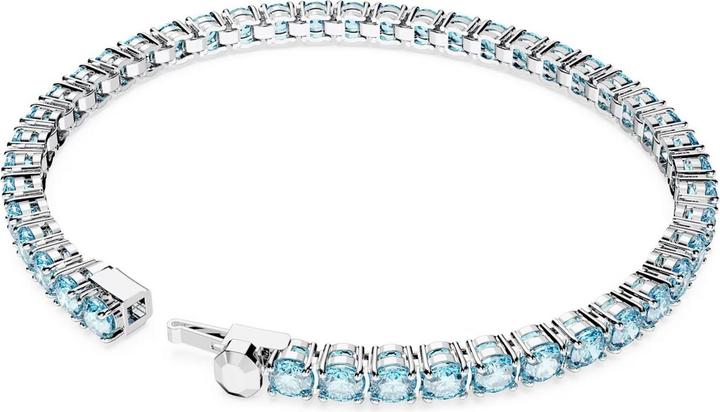 Produktbild Swarovski Matrix Tennis Armband Rundschliff Blau (16.50 cm, Swarovski Metall)