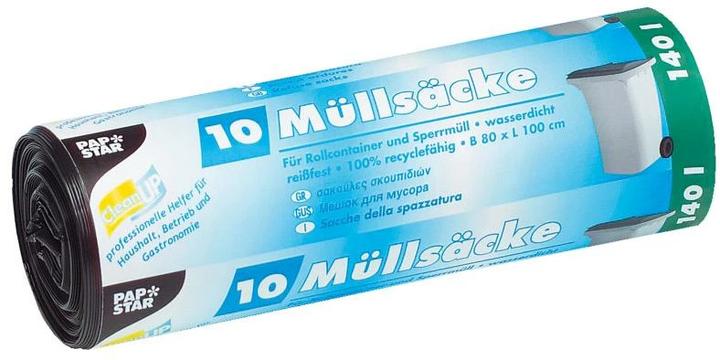 Actual product image Papstar 12396 Waste bag (e) (10 x, 140 l)