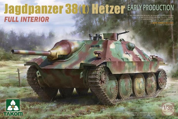 Immagine prodotto Takom Jagdpanzer 38(t) Hetzer PRODUZIONE ANTICA CON INTERNO COMPLETO