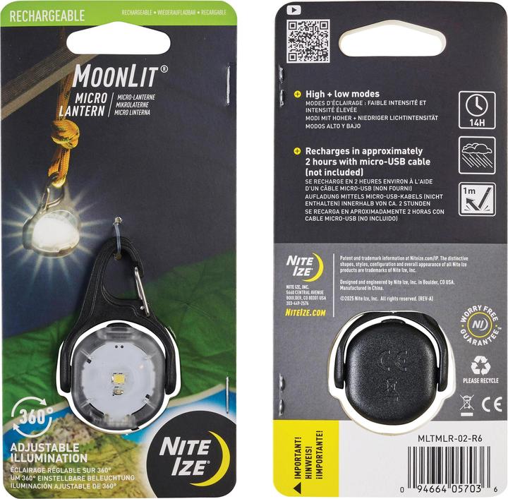 Image du produit Nite Ize Micro-lanterne rechargeable MoonLit