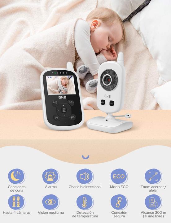 Actual product image GHB Baby Monitor Black (Video & Audio, 300 m)