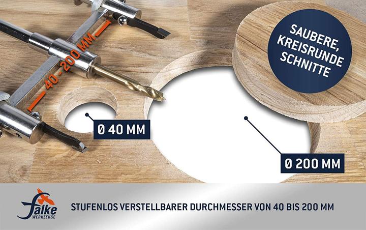 Produktbild Falke Werkzeuge Kreisschneider FKS-H 200 (40-200mm)
