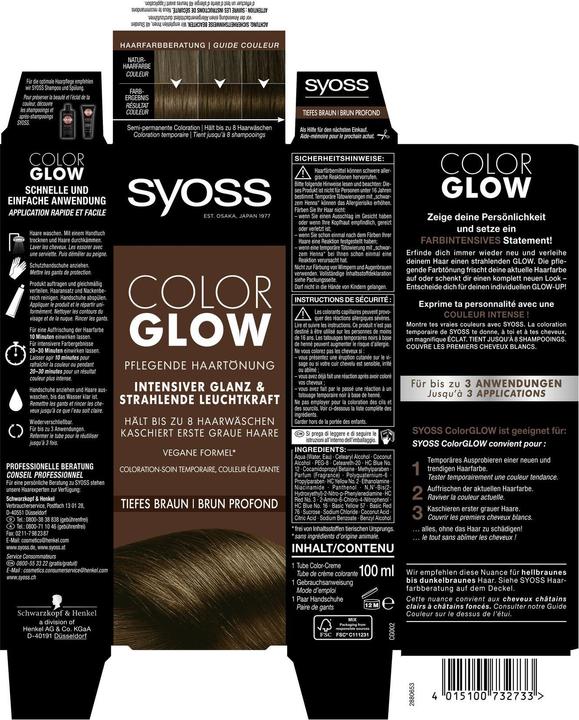 Produktbild Syoss Color Glow (Tiefes Braun)
