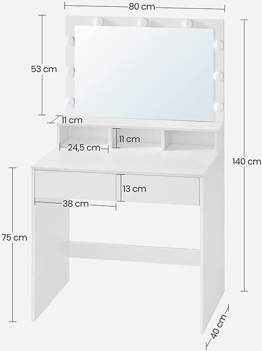 Produktbild Vasagle Sarah (80 x 40 x 140 cm)