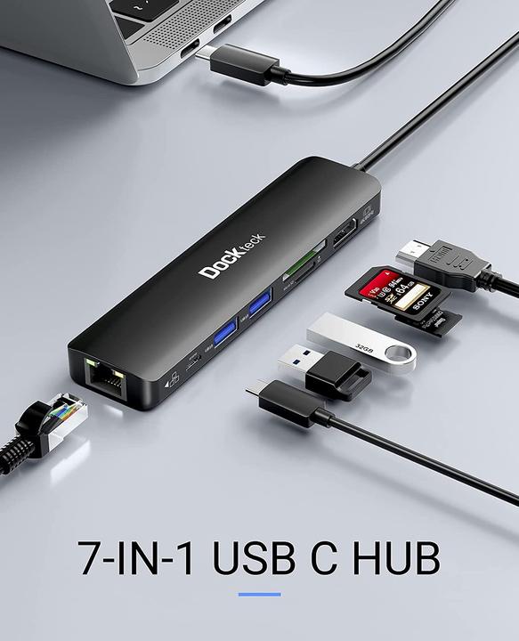 Image du produit Dockteck 7-in-1 (USB-C, 7 Ports)