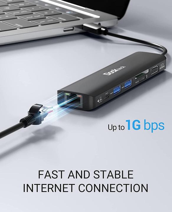 Image du produit Dockteck 7-in-1 (USB-C, 7 Ports)