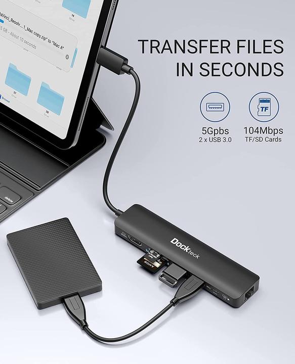 Image du produit Dockteck 7-in-1 (USB-C, 7 Ports)