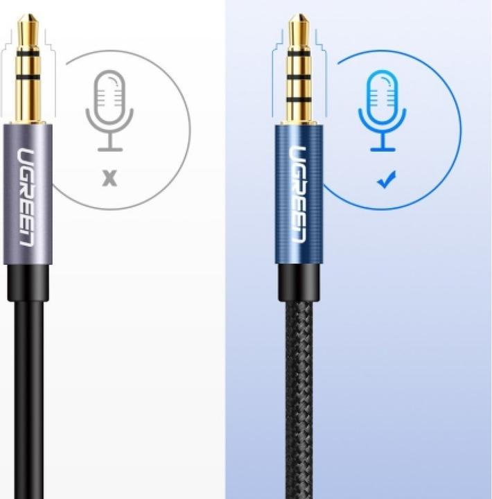 Image du produit Ugreen 3.5mm Klinke — 3.5mm Buchse (2 m, Jack 3,5 mm (AUX))