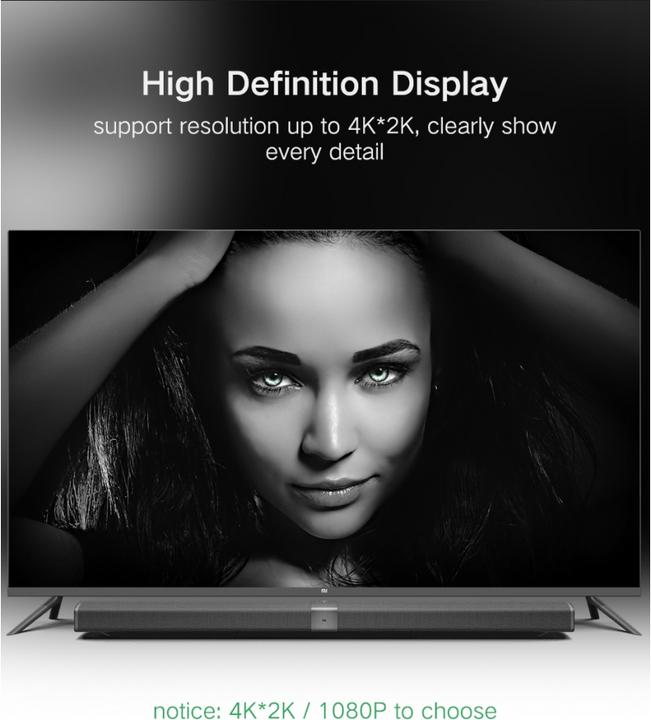Actual product image Ugreen Mini Display Port to HDMI 4K 1080p (1.50 m, HDMI)