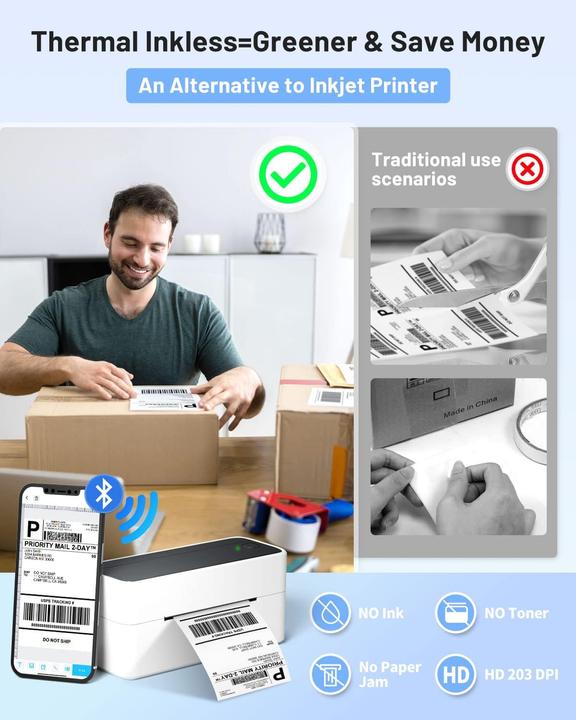 Actual product image Phomemo PM241 mit Bluetooth BLA/WHI (203 dpi)