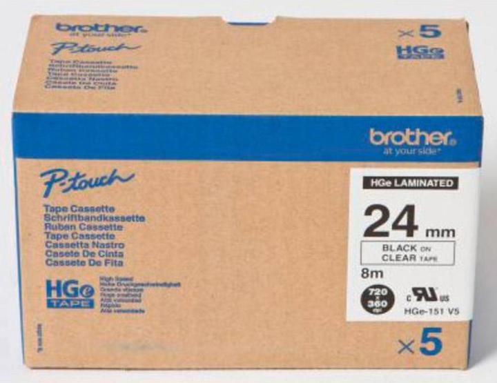 Produktbild Brother HG151V5 (2.40 cm, Transparent)