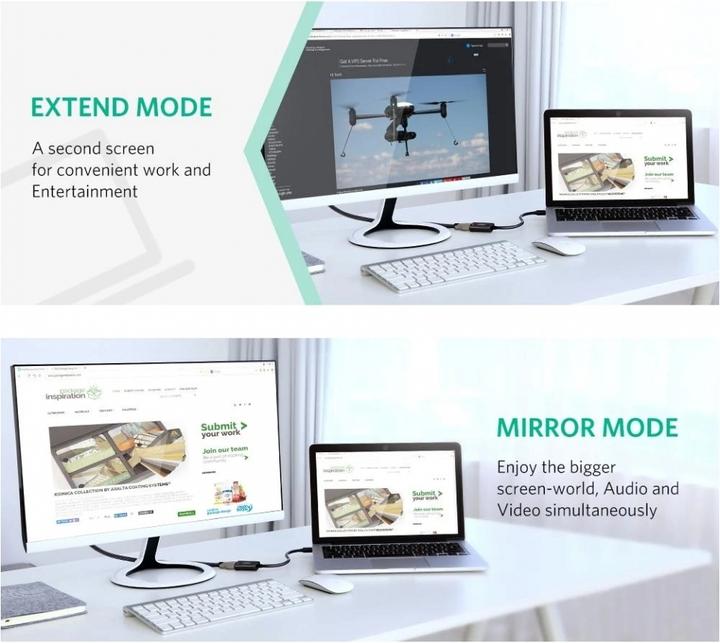 Produktbild Ugreen Mini Display Port zu (HDMI, 25 cm)