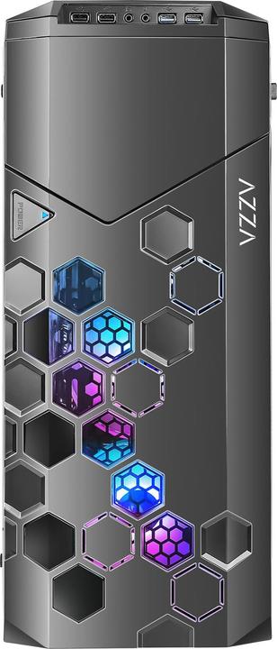 Actual product image Azza Geh Fulltower ATX Storm 6000B ARGB(Win-Glass,4xRGB)2xUSB (ATX, E-ATX, mATX)