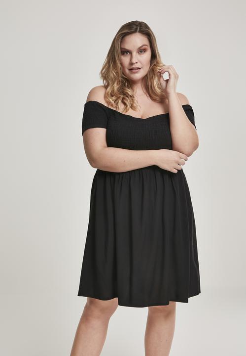 Produktbild Urban Classics Ladies Smoked Off Shoulder Dress (4XL)