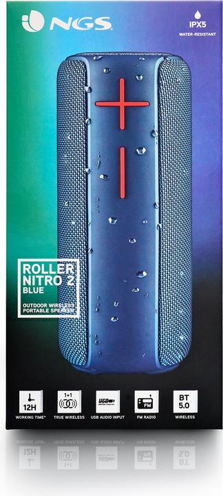 Produktbild NGS Roller nitro 2 blue (12 h, Stromversorgung über USB)