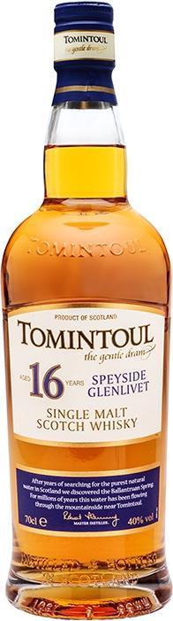 Image du produit Tomintoul 16 Y.O. (Scotch Whisky, 1 x 70 cl)
