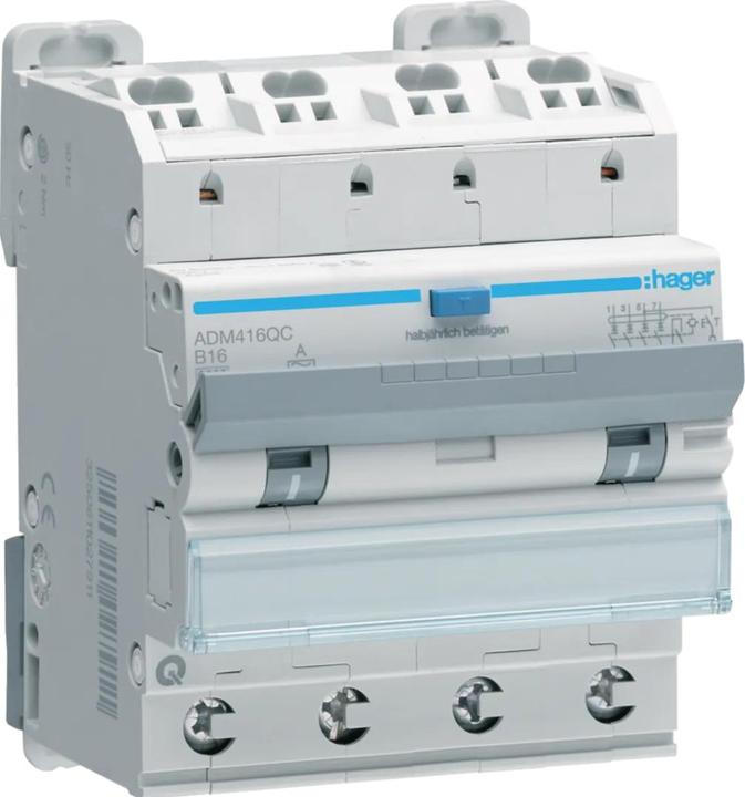 Actual product image Hager ADM416QC