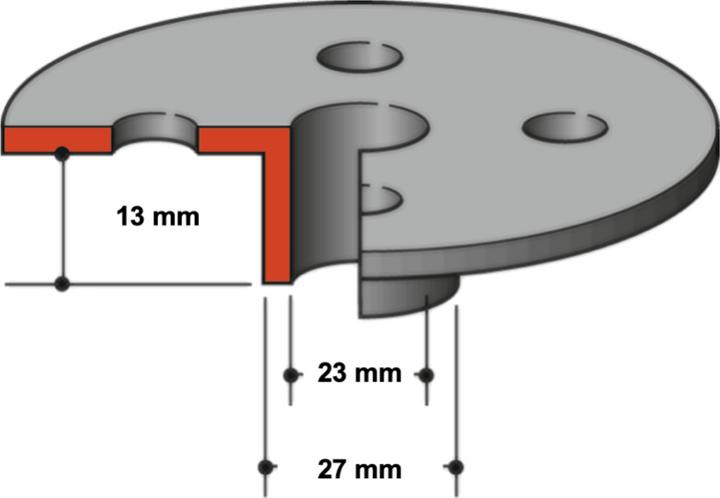 Productafbeelding Makita Kopieerhuls 27 mm ( A-86212 ) voor bovenfrees RP 0900 / RP 2300 / RT 0700