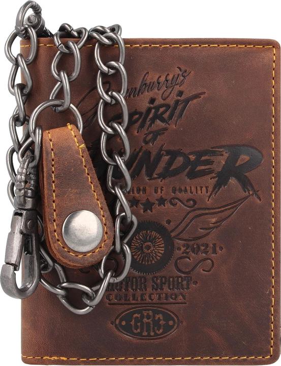 Actual product image Greenburry Racing Collection Memphis wallet RFID leather 10 cm