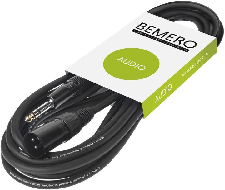 Produktbild Bemero XLRm - 6.3 Klinken (3 m, 6.3mm Klinke (Jack), XLR)