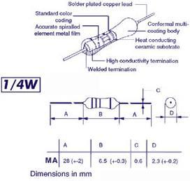 Produktbild Velleman Metalfilm Res. 1/4W 1K