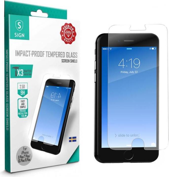 Actual product image SIGN iPhone 6/6S/7/8 Screen Protection Tempered Glass (Apple iPhone 6)
