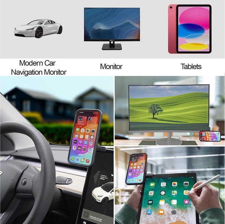 Image du produit 4smarts Universal Screen Mount Compatible MagSafe noir