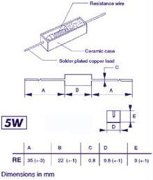 Velleman Resistor 5W 0E82