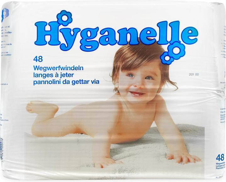 Produktbild Hyganelle Ökowindeln (One Size, Tragepack, 48 Stück)