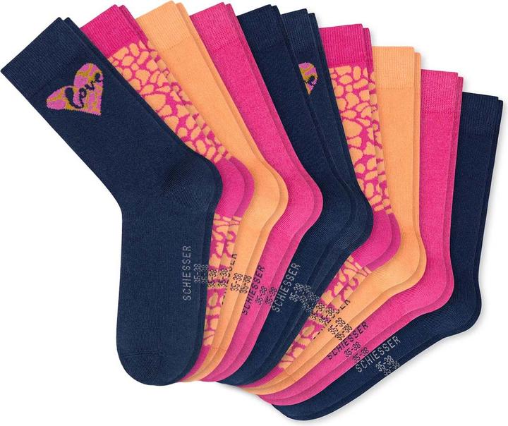 Actual product image Schiesser 10 Pack Love Kids Socks (pack of 10, 31 - 34)