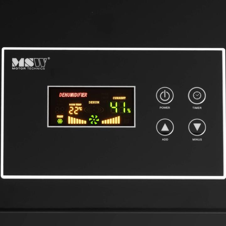 Image du produit MSW Déshumidificateur professionnel de chantier - 158 l/24 h - 220 m² (220 m², 158 l/24h)
