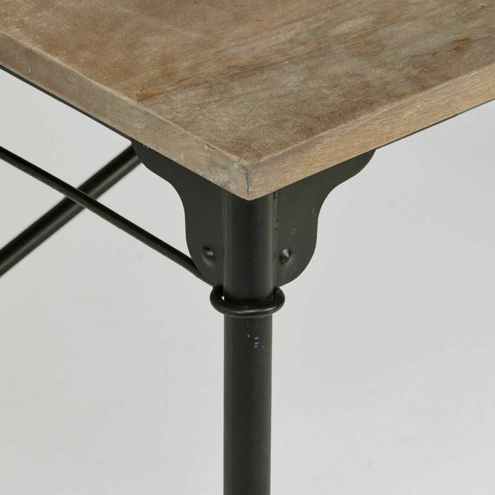 Produktbild Loberon Schreibtisch Leognan braun/schwarz (117 x 65 x 103 cm)